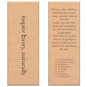 Moisturizing Peppermint Tea Tree Body Wash for Oily Skin