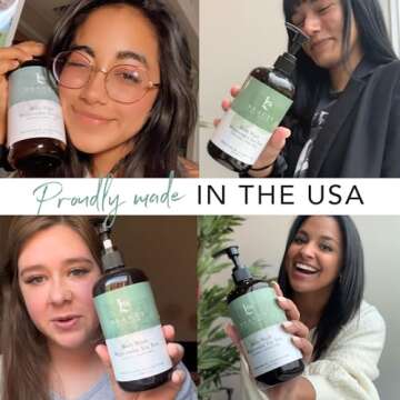 Peppermint Tea Tree Body Wash - USA Made with Organic and Natural Ingredients, Moisturizing Shower Gel, Gentle & Non Toxic Daily Wash for Oily & Acne-Prone Skin, Vegan Body Cleanser for Women and Men