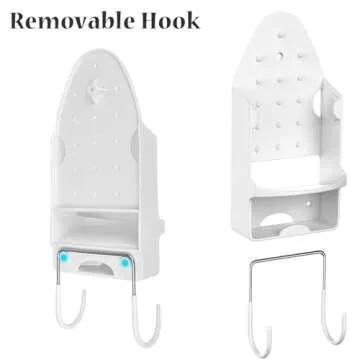 Wall Mounted Ironing Board Rack Electric Iron Holder Household Bathroom Shelf