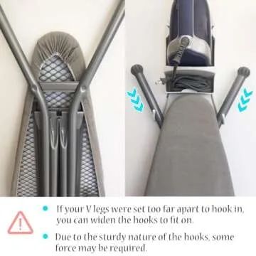 Wall Mounted Ironing Board Rack Electric Iron Holder Household Bathroom Shelf