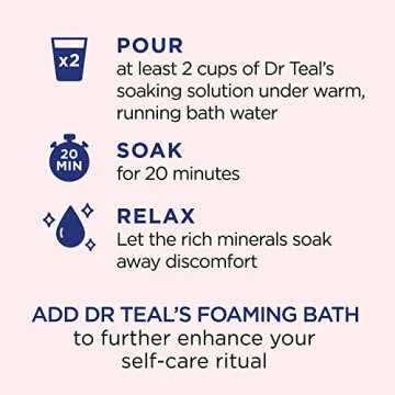 Dr Teal's Epsom Salt Magnesium Soak, Restore & Replenish with Pink Himalayan Mineral, 3 lbs