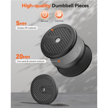 FEIERDUN Adjustable Dumbbells 4-in-1 Set for Home Gym