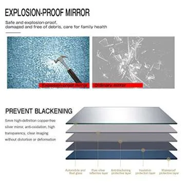 KIAYACI Full Length Mirror Floor Mirror Wood Frame Wall Mounted Mirror Distressed Style Wide Frame Dressing Make Up Mirror for Bathroom/Bedroom/Living Room/Entry/Farmhouse (Light Gray, 58" x 24")