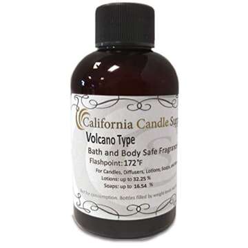 Volcano Type Fragrance Oil 4oz Candles and Soap
