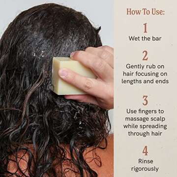 J·R·LIGGETT'S All-Natural Shampoo Bar, Virgin Coconut and Argan Oil - Strong and Healthy Hair-Nourish Follicles with Antioxidants and Vitamins-Detergent and Sulfate-Free, Set of Three, 3.5 Ounce Bars