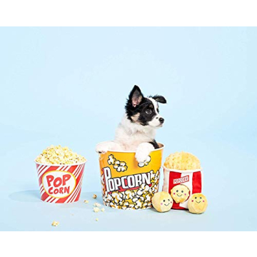 ZippyPaws Popcorn Bucket Interactive Dog Toy for Small Dogs