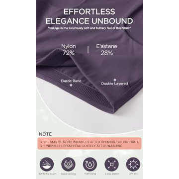 ODODOS Racerback Tank Bra for Women High Neck Non Padded Medium Support Sports Bra Workout Yoga Crop Tops, Dark Purple, Small