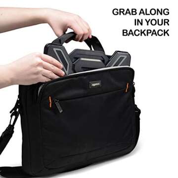 Lifelong Adjustable Laptop Stand with Phone Holder- Ergonomic Portable Foldable Multi-Angle Laptop Riser for 10-17” Laptops, Tablets, Smartphones