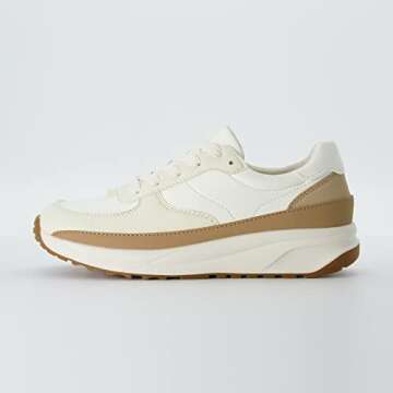 CUSHIONAIRE Score Comfort Platform Sneakers - Casual Stylish Tennis Shoes