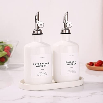 Molimoli Ceramic Olive Oil Dispenser Set for Kitchen