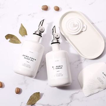 Molimoli Ceramic Olive Oil Dispenser Set for Kitchen