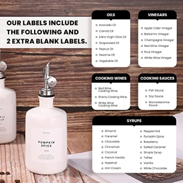 Molimoli Ceramic Olive Oil Dispenser Set for Kitchen