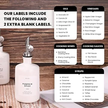 Molimoli Ceramic Olive Oil Dispenser Set for Kitchen