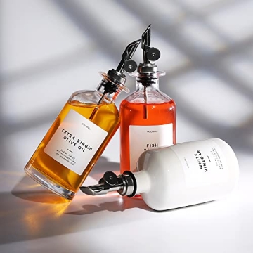 Molimoli Ceramic Olive Oil Dispenser Set for Kitchen