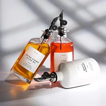 Molimoli Ceramic Olive Oil Dispenser Set for Kitchen