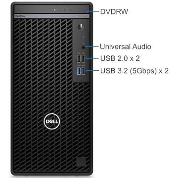 Dell 7010 Optiplex Tower - Intel i7-12700K, 32GB RAM, 1TB NVMe SSD, DisplayPort, HDMI, USB C, DVDRW,...