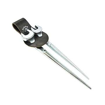 Spud Wrench Holder- Premium Black Leather - Rudedog USA #3005