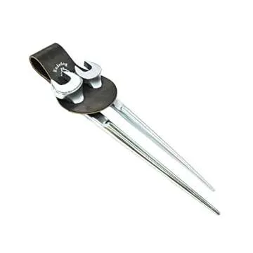 Spud Wrench Holder- Premium Black Leather - Rudedog USA #3005