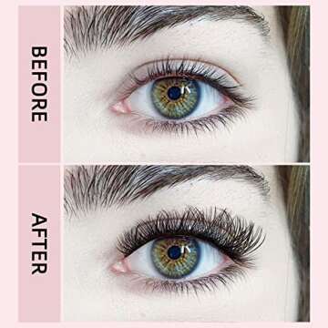 Higu DIY Eyelash Extension Kit, 144 Pcs Lash Clusters Thin Band Cluster Lashes with Super Hold Mascara Brush Bond and Seal Eyelash Glue and Lash Applicator Eyelash Cluster Extensions Set (R-05 Kit)