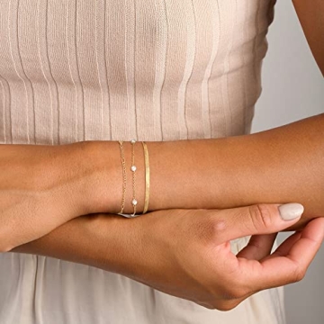 Freekiss Gold Bracelets - Adjustable 14K Fashion Jewelry