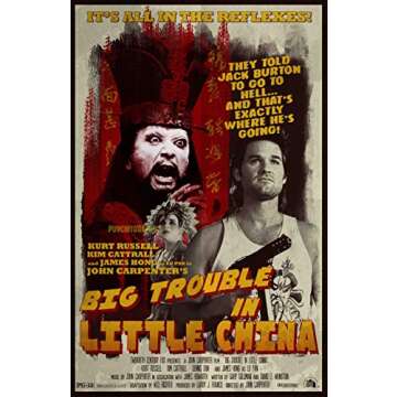 Big Trouble in Little China Retro Art Print - Vintage John Carpenter Design