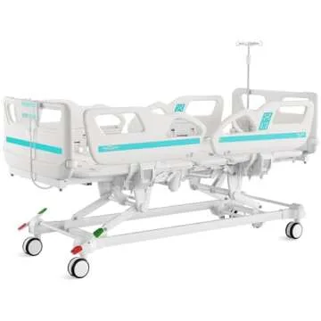 DARGASH MEDICAL Hospital Bed 5 Functions Electric ICU Bed Elite Edition with Mattress & IV Pole (GY900)