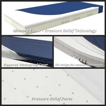 DARGASH MEDICAL Hospital Bed 5 Functions Electric ICU Bed Elite Edition with Mattress & IV Pole (GY900)