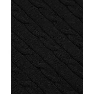 COOFANDY Men's Quarter-Zip Sweater Slim Fit Casual Knitted Turtleneck Pullover Mock Neck Polo Sweater Black