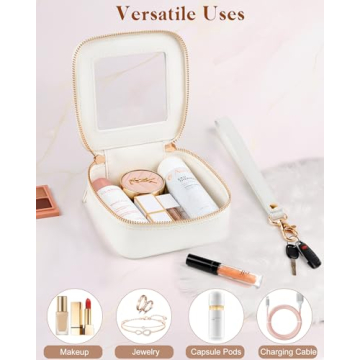 XUGUXA Clear Makeup Bag - Cute Mini Cosmetic Organizer