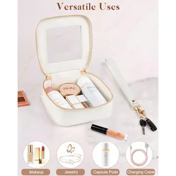 XUGUXA Clear Makeup Bag - Cute Mini Cosmetic Organizer