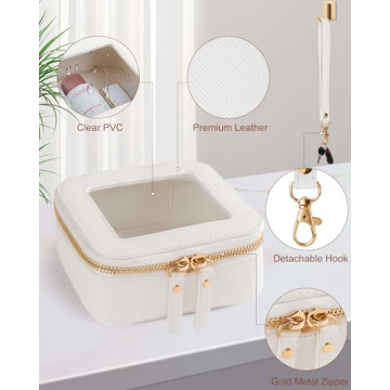 XUGUXA Clear Makeup Bag - Cute Mini Cosmetic Organizer