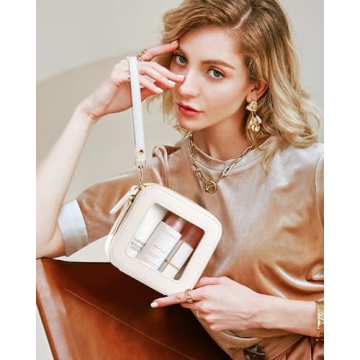 XUGUXA Clear Makeup Bag - Cute Mini Cosmetic Organizer