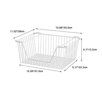 Stackable Wire Baskets for Pantry & Kitchen Organization