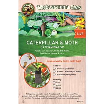 100000 Trichogramma Eggs Natural Pest Control Hanging Cards