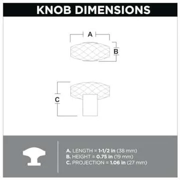 Modern Gold Cabinet Knobs - Franklin Brass Cut Glass