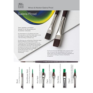 Winsor & Newton Short Handle Round Brush for Detail