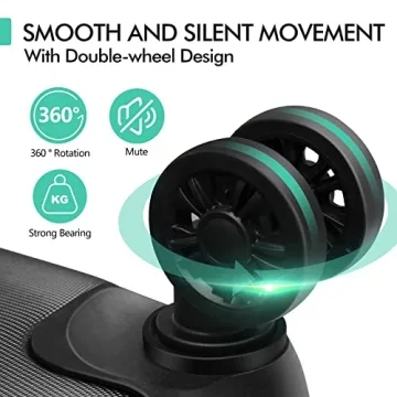 AnyZip Luggage Set 3-Piece PC ABS Lightweight Travel Suitcases