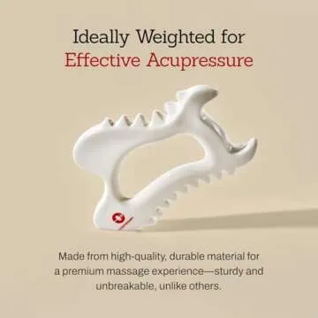 MEDITHERAPY SOKSAL GUASHA,Ceramic Gua Sha,Body Massage Tool, Korean Body Guasha, Guasha Board, Face Lift, Muscle Relief Massage Board (Body Massager)