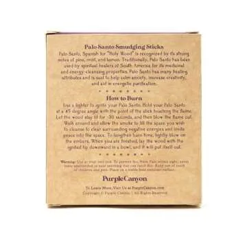 Purple Canyon Palo Santo Sticks - 8 Pack Natural Incense