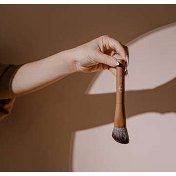 Makeup Brush Set 10 Pcs - Vegan & Cruelty Free - Super Soft Eyeshadow, Eyebrow, Eyeliner, Blending, ...