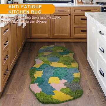 MiXXAR Bathroom Runner Rugs 24 x 60 Non Slip,Water Absorbing Bath Mat, Bathroom Mat Quick Dry, Plush Shaggy Moss Rug, Machine Wash Bath Carpet Runner for Bathroom Floor/Bedside/Hallway