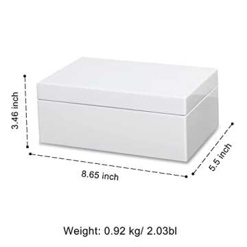 Voova Wooden Jewelry Box Organizer for Women & Teens