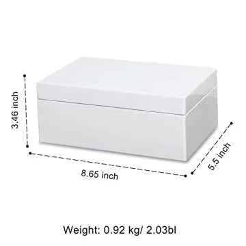 Voova Wooden Jewelry Box Organizer for Women & Teens