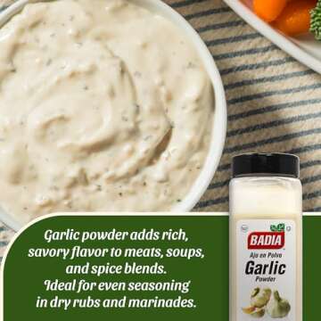 Badia Garlic Powder - Essential Seasoning for Flavorful Cooking