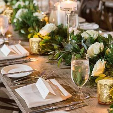 DARJEN Gold Votive Candle Holders for All Celebrations