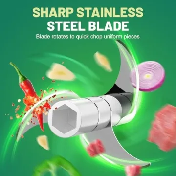 KitchekShop Electric Garlic Chopper Efficient Portable Processor