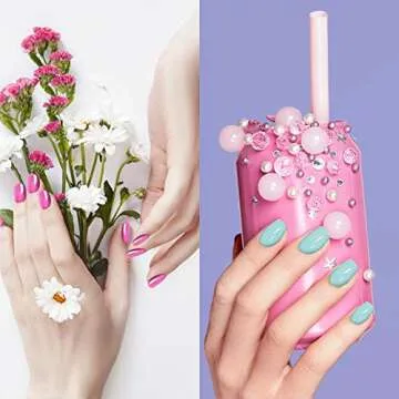 Maitys Glitter Nail Wraps - 16 Sheets of Beauty