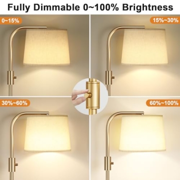 Ambimall Dimmable Floor Lamp for Modern Living Spaces