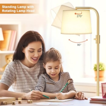 Ambimall Dimmable Floor Lamp for Modern Living Spaces