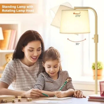 Ambimall Dimmable Floor Lamp for Modern Living Spaces